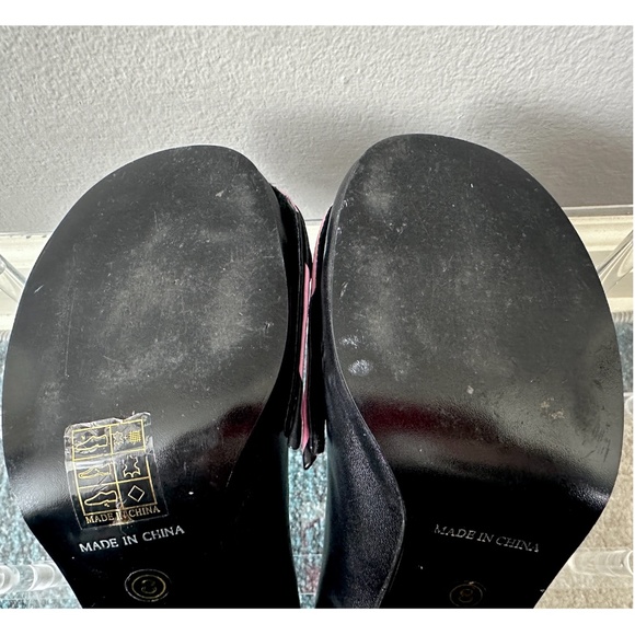 Irregular Choice Oversized Bow Pumps Heels Pink Black Size 8 - Picture 13 of 13